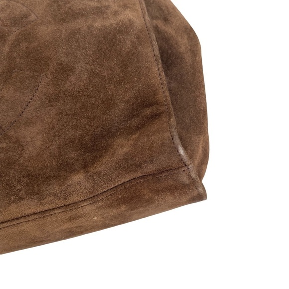 Authentic Vintage Chanel Timeless Chain Brown Suede Shoulder Bag - Picture 5 of 16